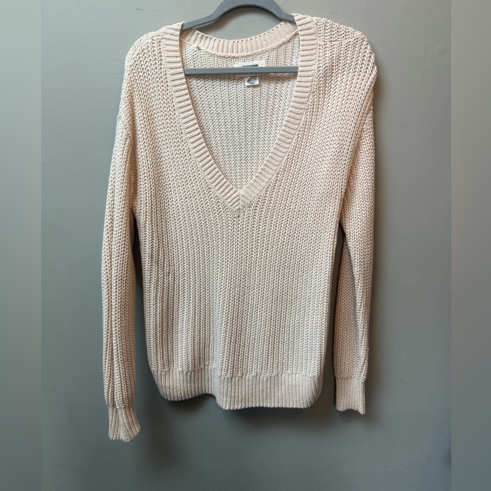 Victoria's Secret Cream V-Neck Sweater